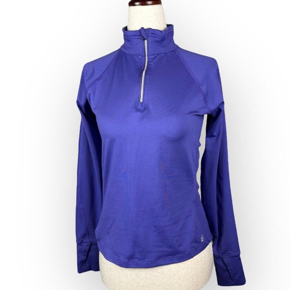 EMS Womens Purple Quarter Zip Long Sleeve‎ Shirt XS
